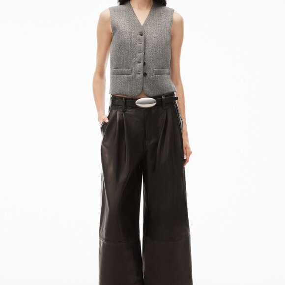 NWT Alexander Wang Hotfix Bead Herringbone Vest in Gray - Picture 3 of 5